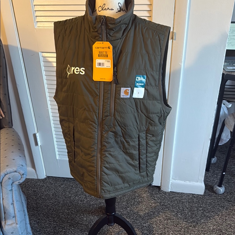 Carhartt Dark Green Lightweight Quilted Vest